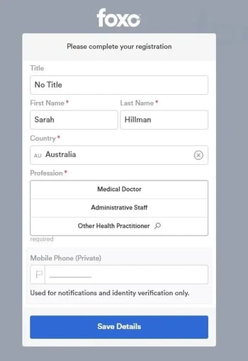 complete registration